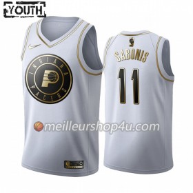 Maillot Basket Enfant Indiana Pacers Domantas Sabonis 11 2019-20 Nike Blanc Golden Edition Swingman